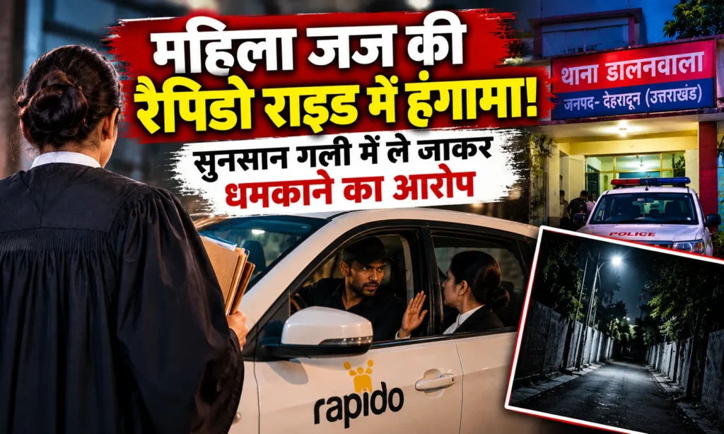 देहरादून में महिला जज से अभद्रता और अपहरण की कोशिश का आरोप, रैपिडो चालक पर मुकदमा